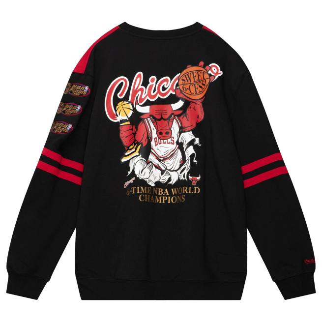 CHICAGO BULLS MEN'S ALL OVER CREWNECK SWEATSHIRT 2.0