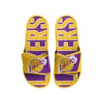 LOS ANGELES LAKERS MEN'S BIG LOGO GEL SLIDE