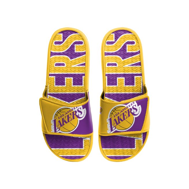 LOS ANGELES LAKERS MEN'S BIG LOGO GEL SLIDE