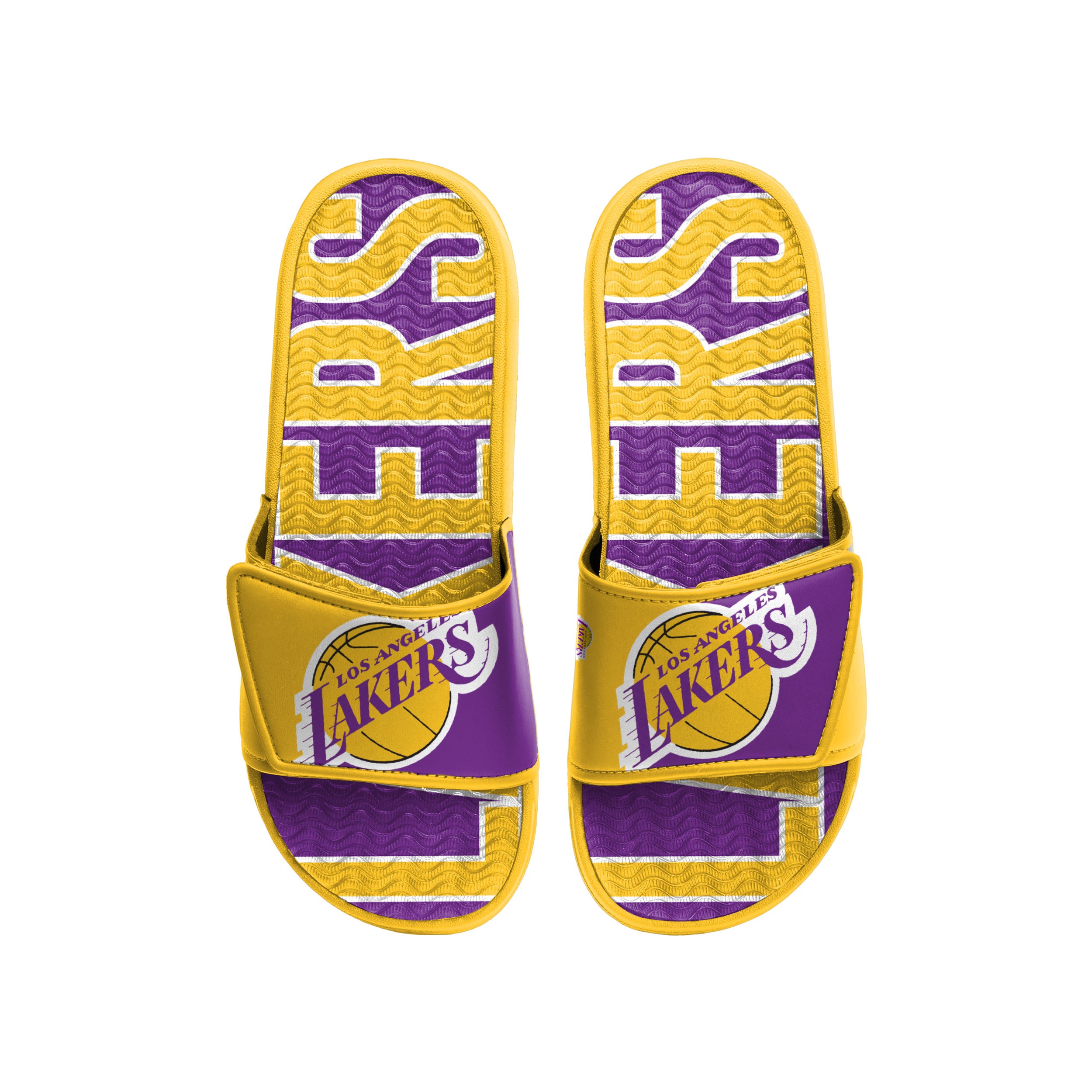 LOS ANGELES LAKERS MEN'S BIG LOGO GEL SLIDE