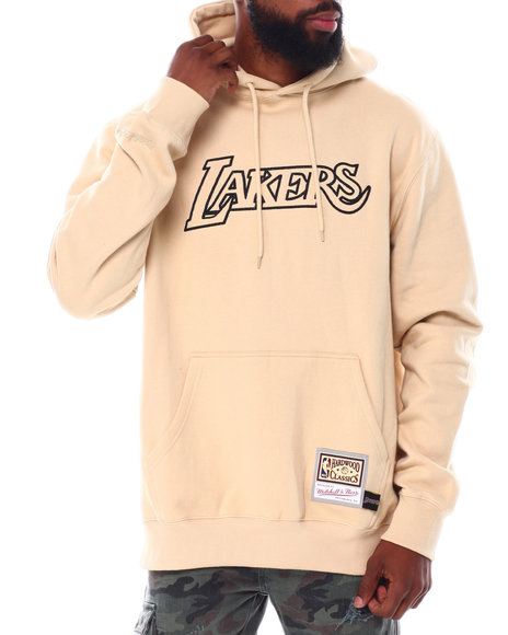 LOS ANGELES LAKERS MEN'S ENERGY HOODIE SWEATER - KHAKI