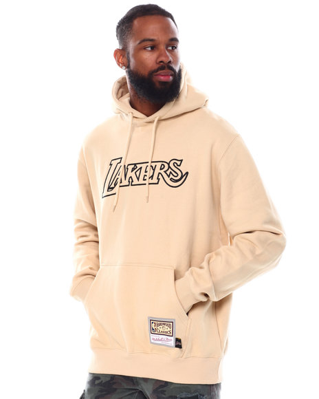 LOS ANGELES LAKERS MEN'S ENERGY HOODIE SWEATER - KHAKI